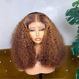 Perruque Bouclée Lace Front HD Ombré Miel — Wear & Go
