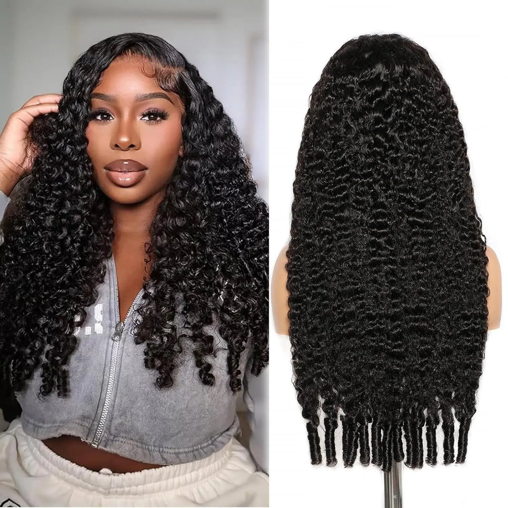 Perruque Longue Bouclée Lace Front Cheveux Naturels Burmese Curly