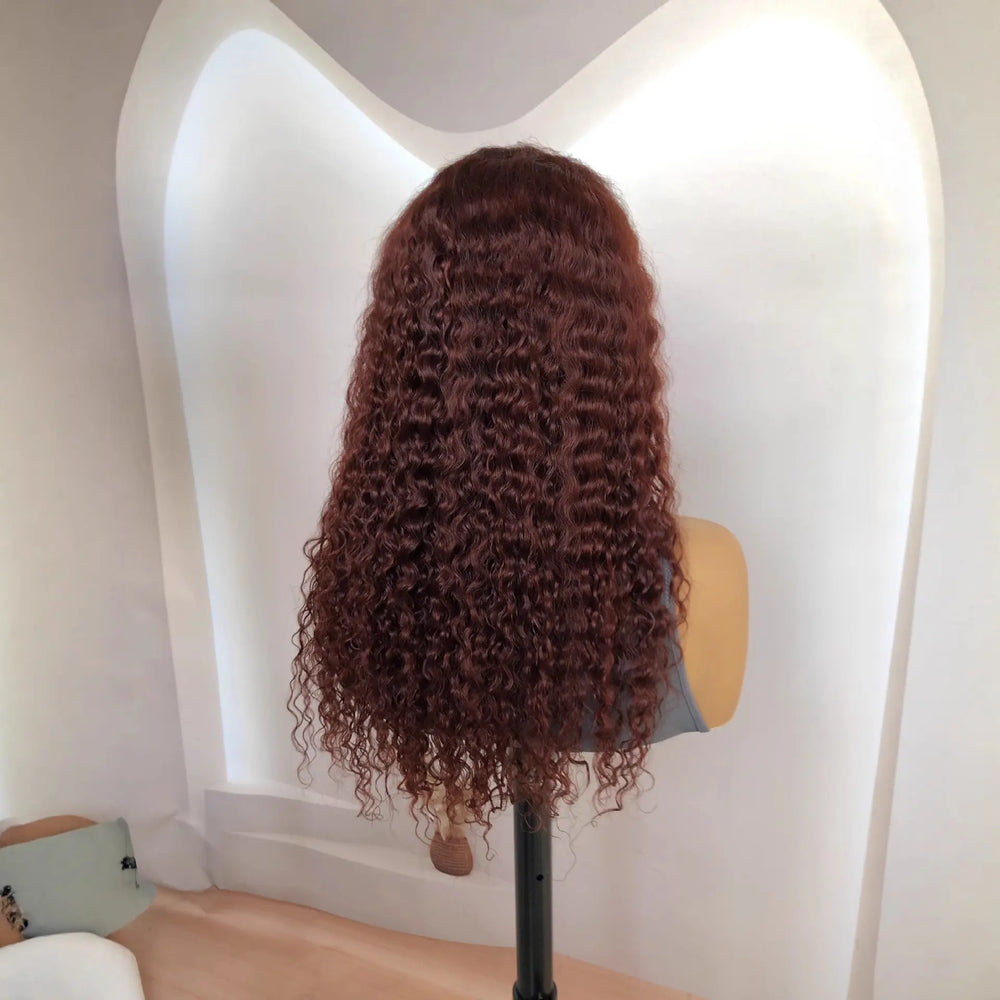 Perruque Water Wave Lace Front 18" — 100% Cheveux Humains