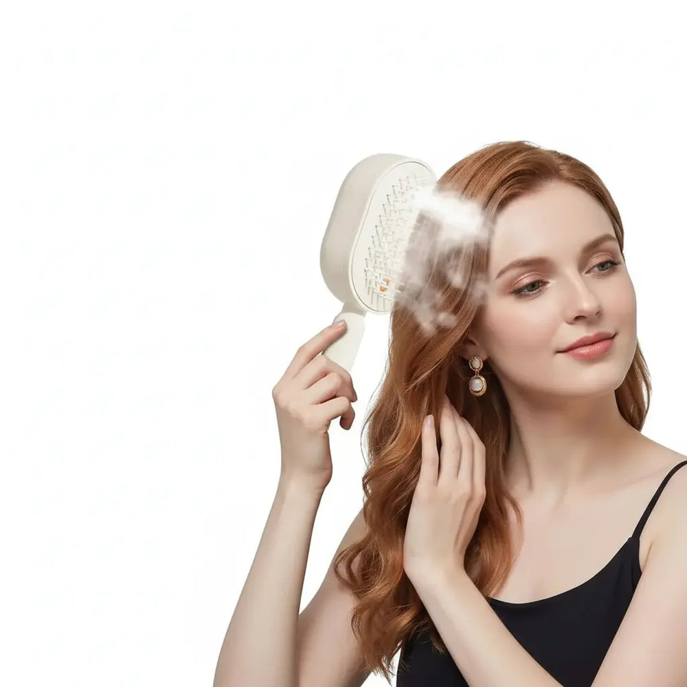 Brosse Chauffante Anti-Chute Cheveux - Masseur du Cuir Chevelu Électrique