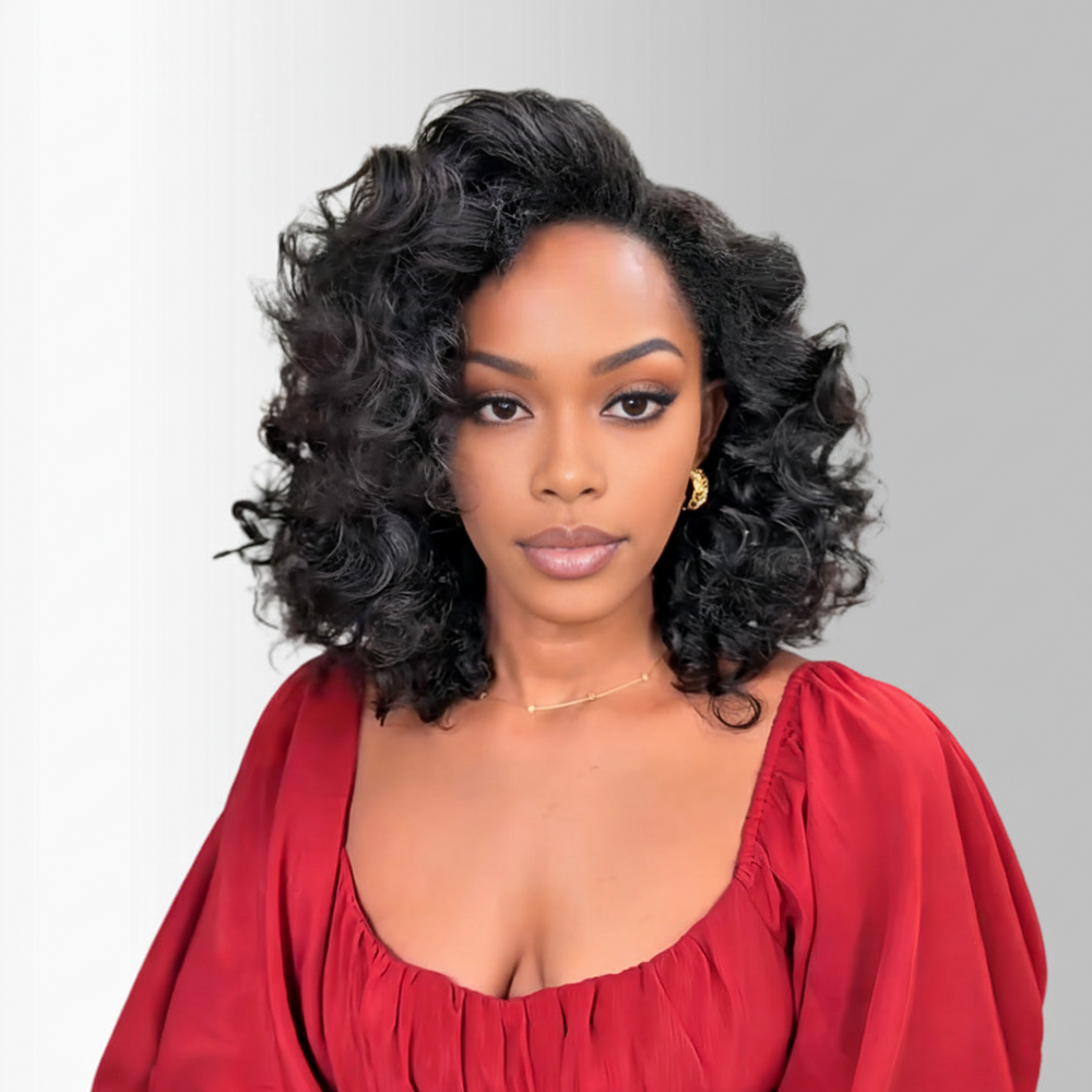 Perruque Lace Front Curly Bouncy Courte