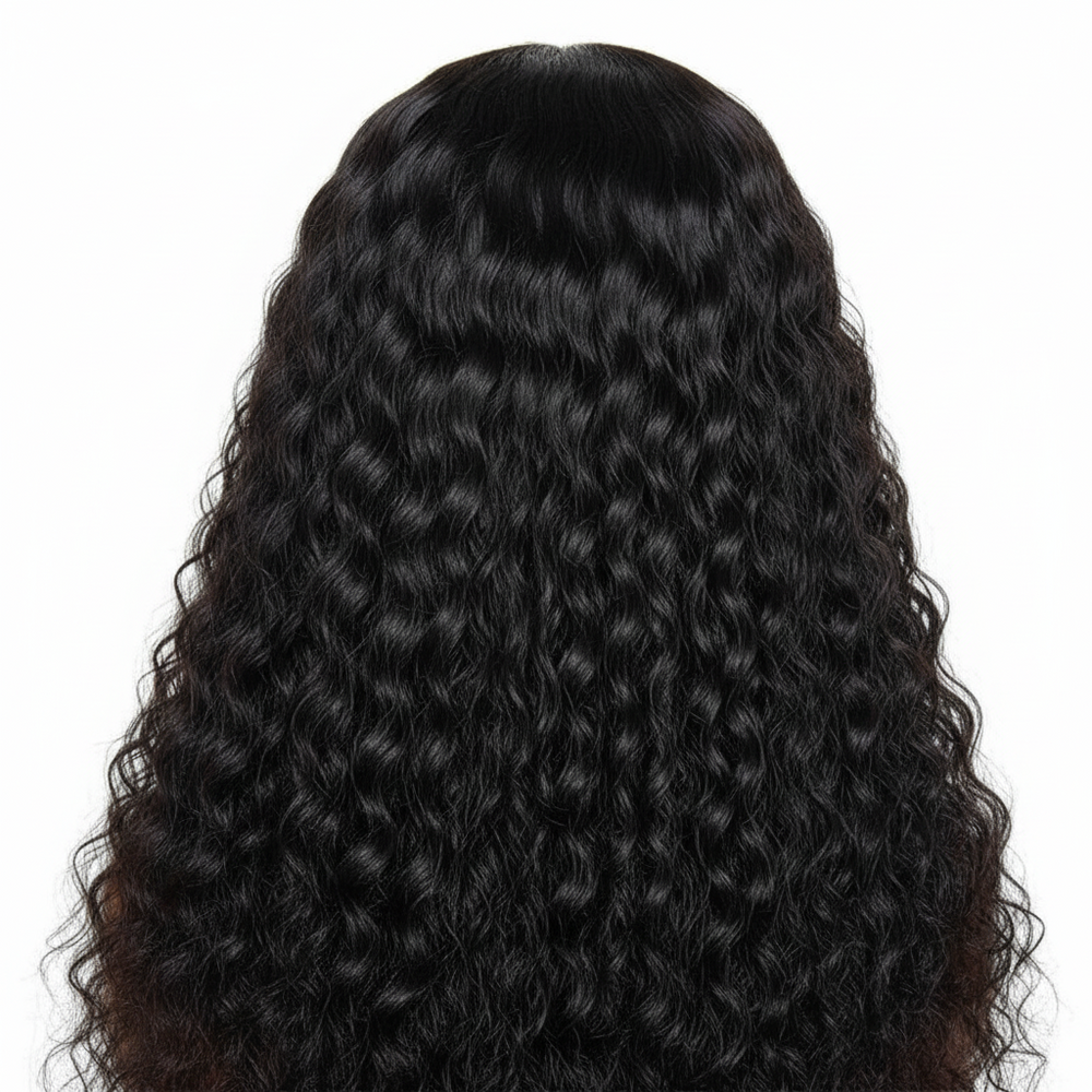 Perruque Lace Front HD Deep Wave Longue