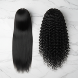 Duo Perruques 2-en-1 — Lisse & Bouclée 18 pouces