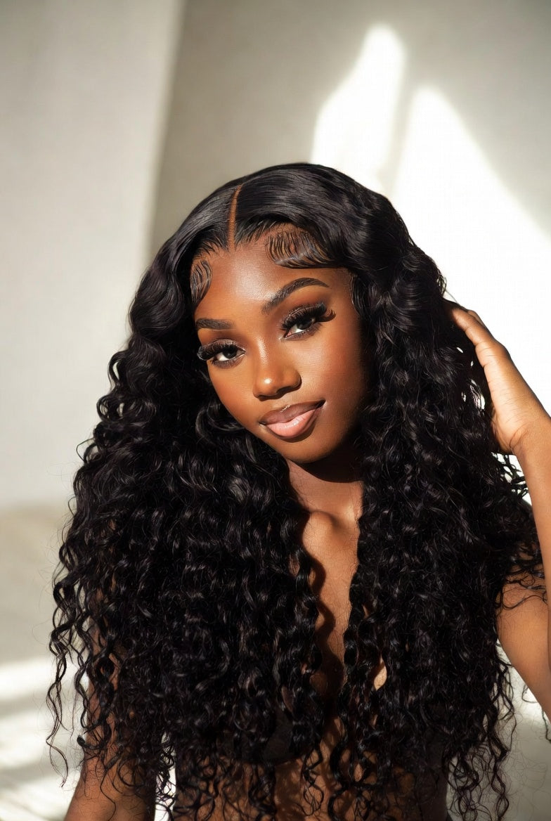 PerisModa Burmese Curly Bundles - Extensions Cheveux 100% Vierges Naturels Bouclés Deep Wave | Noir Naturel