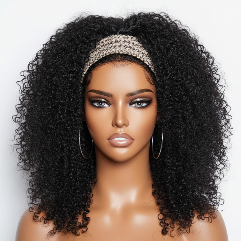 Perruque à Bandeau Curly Longue