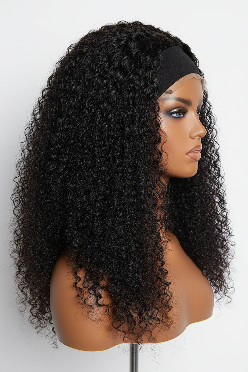 Perruque à Bandeau Curly Longue