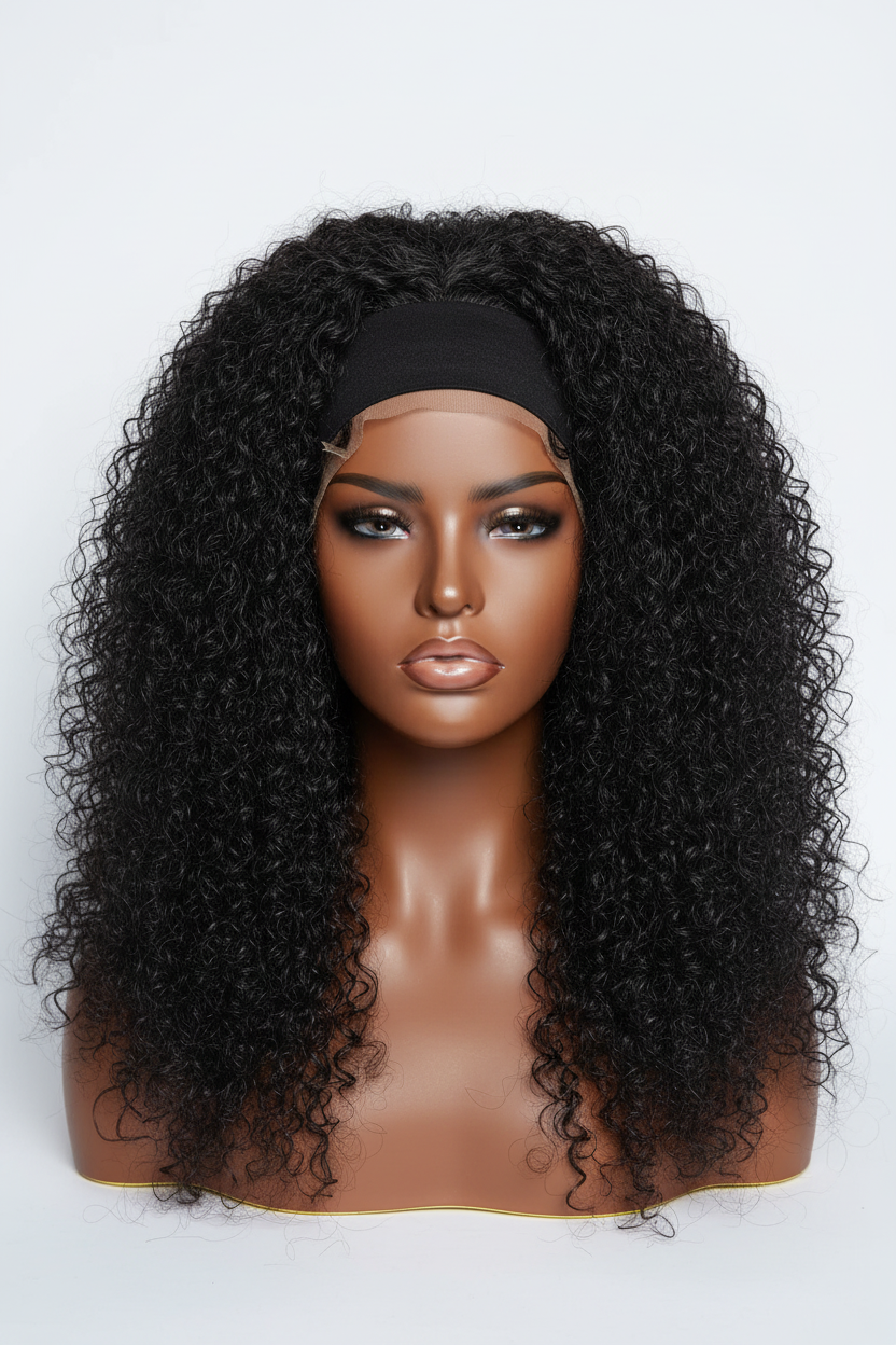 Perruque à Bandeau Curly Longue