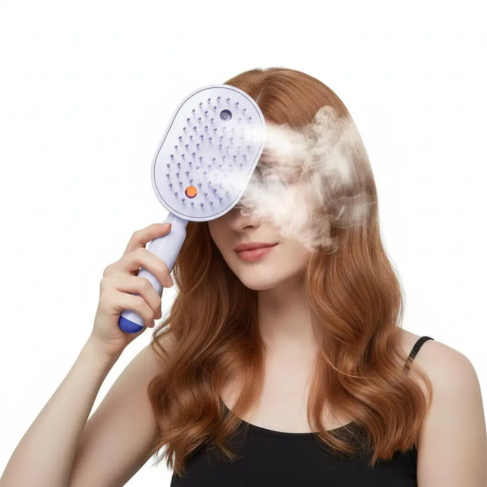 Brosse Chauffante Anti-Chute Cheveux - Masseur du Cuir Chevelu Électrique