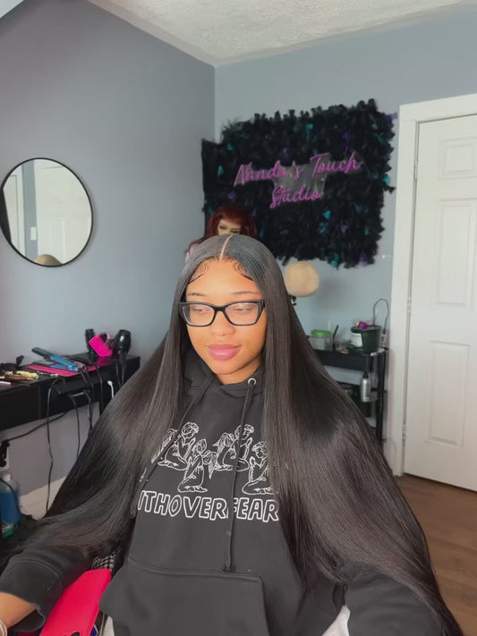 Perruque Lace Front HD 13x6 / 13x4 – Cheveux Humains Lisses Premium